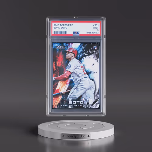 2018 Topps Fire #181 Juan Soto (PSA 9 MINT)