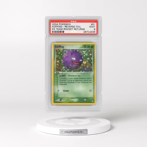 2004 Pokémon EX Team Rocket Returns #61 Koffing - Reverse Foil (PSA 9 MINT)