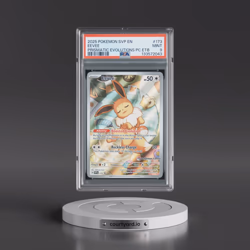2025 Pokémon Svp EN-SV Black Star Promo #173 Eevee - Prismatic Evolutions Pokemon Center Elite Train
