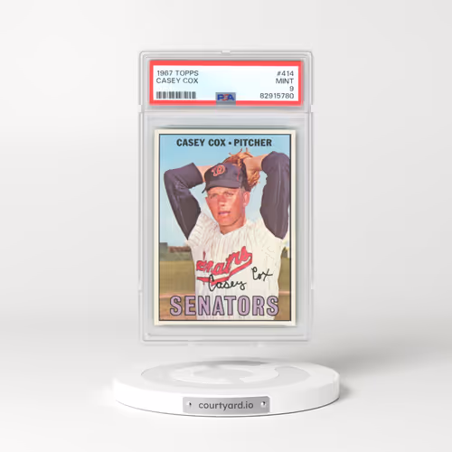 1967 Topps #414 Casey Cox (PSA 9 MINT)