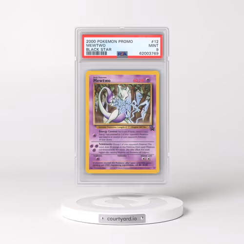 2000 Pokémon Promo Black Star #12 Mewtwo (PSA 9 MINT)