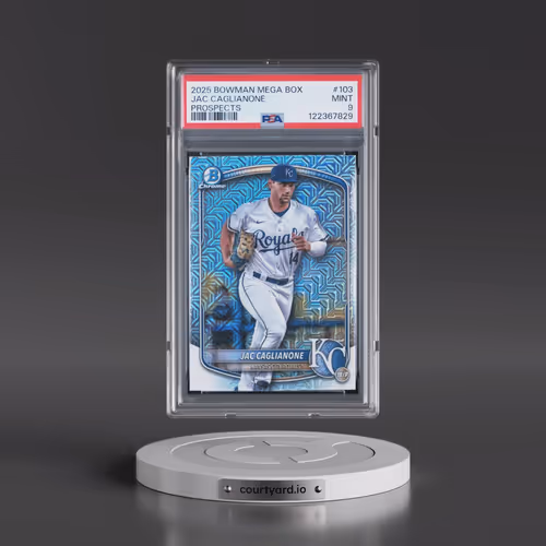 2025 Bowman Mega Box Chrome Prospects #103 Jac Caglianone (PSA 9 MINT)