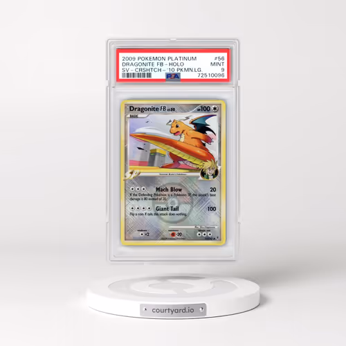 2009 Pokémon Platinum Supreme Victors #56 Dragonite FB - Holo Crosshatch-2010 Pokemon League (PSA 9