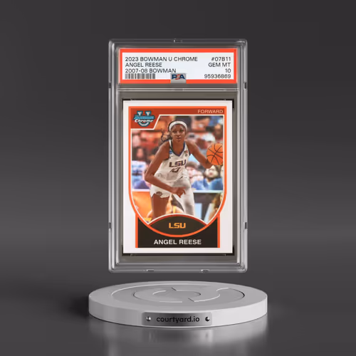 2023 Bowman University Chrome 2007-08 Bowman #07B11 Angel Reese (PSA 10 GEM MINT)