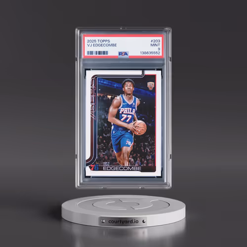 2025 Topps #203 VJ Edgecombe (PSA 9 MINT)