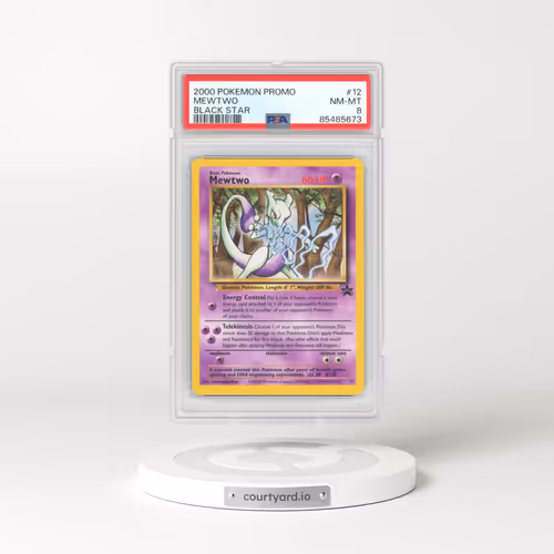 2000 Black Star Promo #12 Mewtwo (PSA 8 NM-MT)