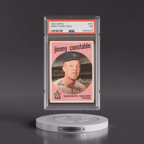 1959 Topps #451 Jimmy Constable (PSA 7 NM)
