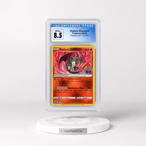 2022 Pokémon GO #011/078 Radiant Charizard - Holo (CGC 8.5 NM-MT+)