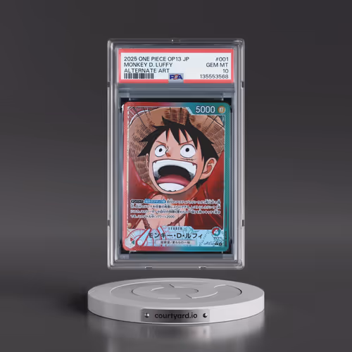 2025 One Piece Japanese OP13-Carrying on His Will #001 Monkey D. Luffy - Alternate Art (PSA 10 GEM M