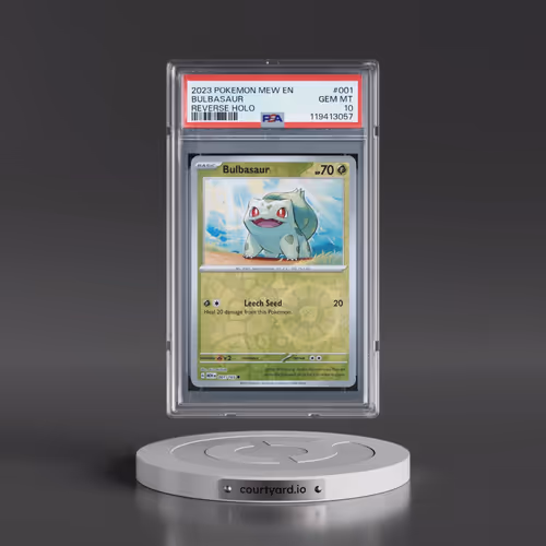 2023 Pokémon Mew EN-151 #001 Bulbasaur - Reverse Holo (PSA 10 GEM MINT)