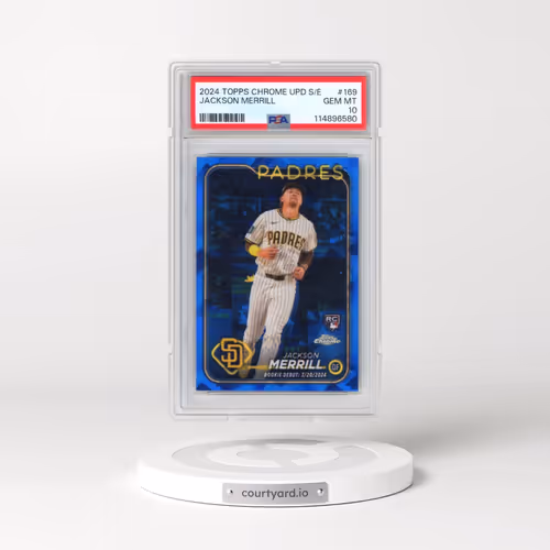 2024 Topps Chrome Sapphire Update Series #169 Jackson Merrill (PSA 10 GEM MINT)