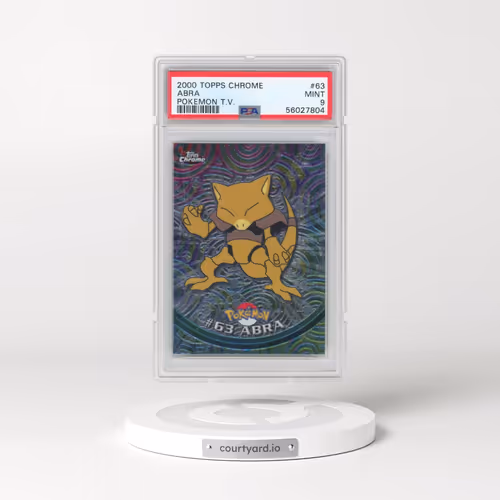 2000 Topps Chrome Pokémon T.V. #63 Abra (PSA 9 MINT)