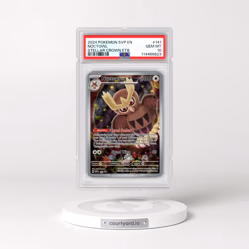 2024 Pokémon Svp EN-SV Black Star Promo #141 Noctowl - Stellar Crown Elite Trainer Box (PSA 10 GEM M