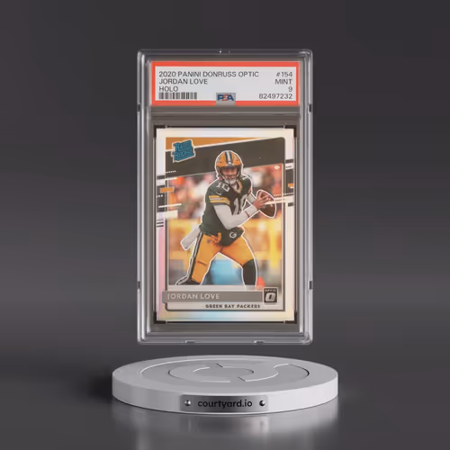2020 Panini Donruss Optic #154 Jordan Love - Holo (PSA 9 MINT)