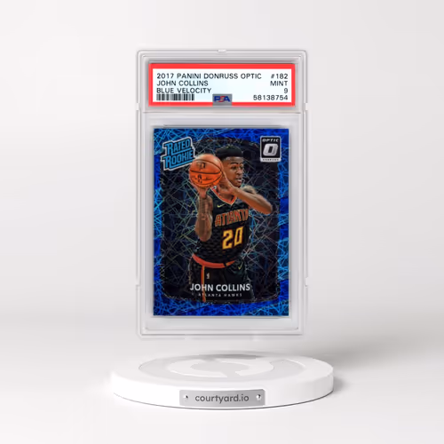 2017 Panini Donruss Optic #182 John Collins - Blue Velocity (PSA 9 MINT)