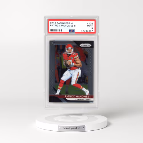 2018 Panini Prizm #102 Patrick Mahomes II (PSA 9 MINT)