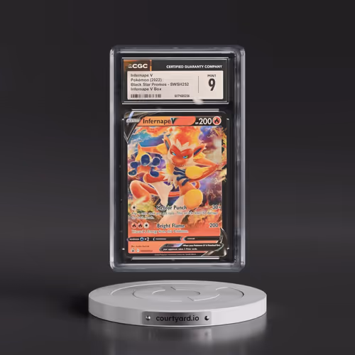 2017 Black Star Promos - Sword & Shield #SWSH252 Infernape V - Holo Infernape V Box (CGC 9 MINT)