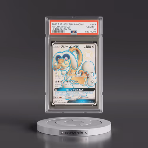 2018 Pokémon Sun & Moon Ultra Shiny GX #243 Drampa GX - Holo Full Art (PSA 10 GEM MINT)