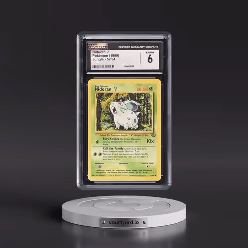 1999 Jungle #57/64 Nidoran â?? (CGC 6 EX-NM)