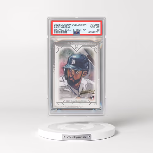 2023 Topps Museum Collection Canvas Collection Reprints #CCR16 Riley Greene - Artist Proof (PSA 10 GEM MINT)