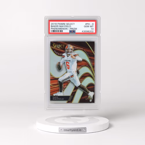 2018 Panini Select Phenomenon #PH9 Baker Mayfield - Prizm (PSA 10 GEM MINT)
