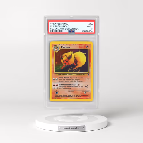 2002 Pokémon Legendary Collection #10 Flareon - Holo (PSA 9 MINT)