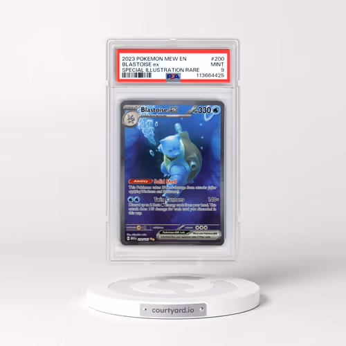 2023 Pokémon Mew EN-151 #200 Blastoise EX - Holo Special Illustration Rare (PSA 9 MINT)