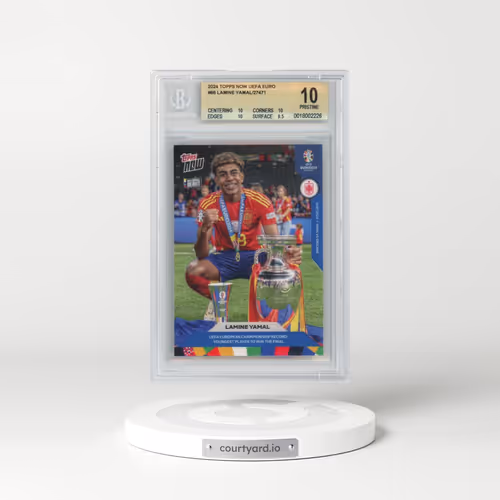 2024 Topps Now UEFA Euro #66 Lamine Yamal (BGS 10 PRISTINE)