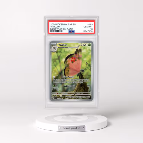 2024 Pokémon Ssp EN-Surging Sparks #193 Vivillon - Illustration Rare (PSA 10 GEM MINT)