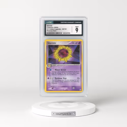 2004 EX Hidden Legends #49 Starmie - Holo (CGC 9 MINT)
