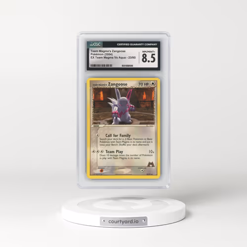 2004 EX Team Magma Vs Team Aqua #23/95 Team Magma's Zangoose (CGC 8.5 NM-MT+)