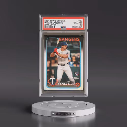 2024 Topps Chrome #122 Wyatt Langford - Refractor (PSA 10 GEM MINT)
