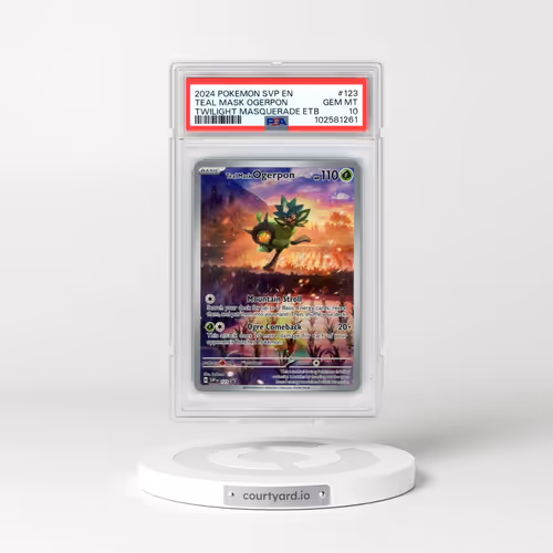2024 Pokémon Svp EN-SV Black Star Promo #123 Teal Mask Ogerpon - Twilight Masquerade Elite Trainer Box (PSA 10 GEM MINT)