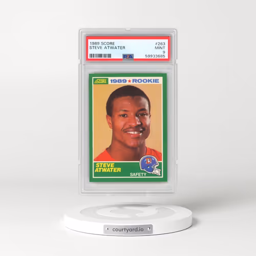 1989 Score #263 Steve Atwater (PSA 9 MINT)