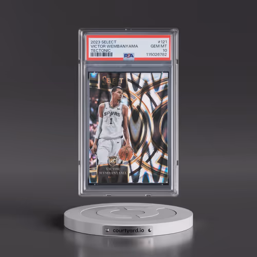 2023 Panini Select #121 Victor Wembanyama - Tectonic (PSA 10 GEM MINT)