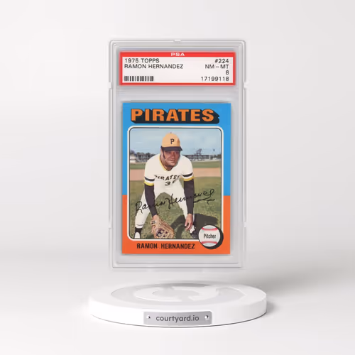 1975 Topps #224 Ramon Hernandez (PSA 8 NM-MT)