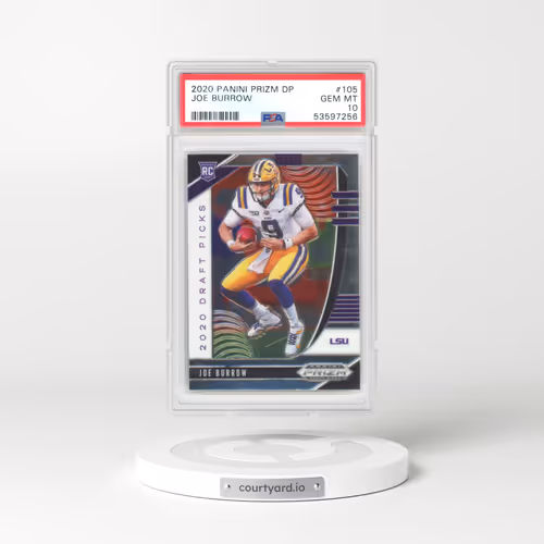 2020 Panini Prizm Draft Picks #105 Joe Burrow (PSA 10 GEM MINT)