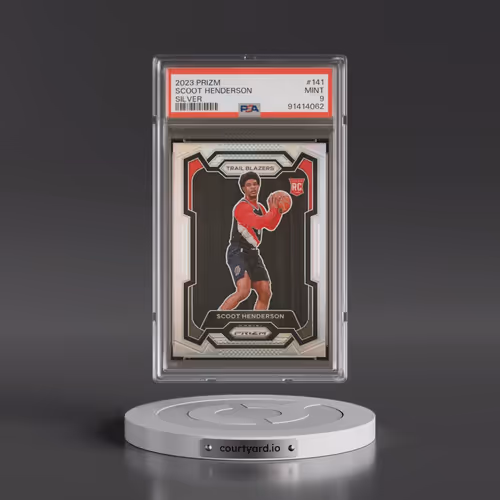 2023 Panini Prizm #141 Scoot Henderson - Silver Prizm (PSA 9 MINT)