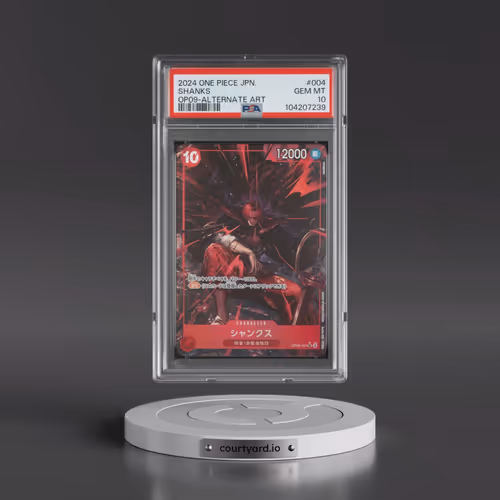 2024 One Piece Japanese OP09-Emperors in the New World #004 Shanks - Alternate Art (PSA 10 GEM MINT)