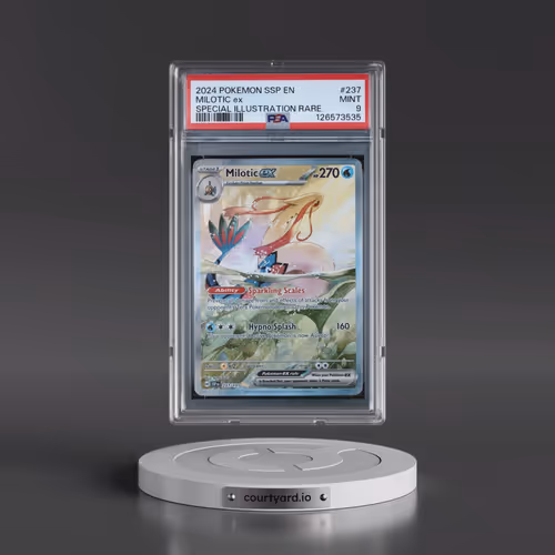2024 Pokémon Ssp EN-Surging Sparks #237 Milotic EX - Holo Special Illustration Rare (PSA 9 MINT)