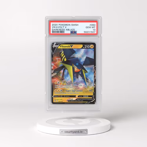 2020 Pokémon Sword & Shield Darkness Ablaze #060 Vikavolt V - Holo (PSA 10 GEM MINT)