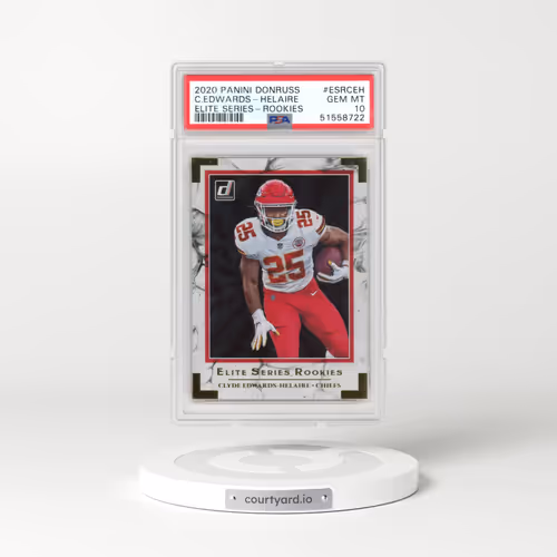 2020 Panini Donruss Elite Series #ESRCEH Clyde Edwards-Helaire - Rookies (PSA 10 GEM MINT)