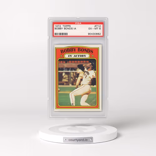 1972 Topps #712 Bobby Bonds - In Action (PSA 6 EX-MT)