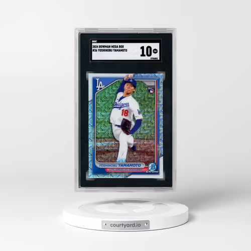 2024 Bowman Mega Box #36 Yoshinobu Yamamoto (SGC 10 GEM MINT)