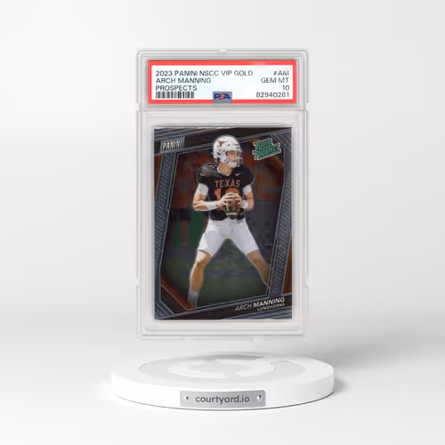 2023 Panini National VIP Gold Prospects #AM Arch Manning (PSA 10 GEM MINT)