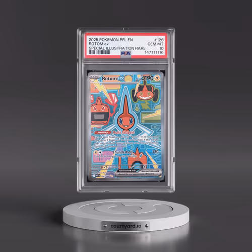 2025 Pokémon Pfl EN-Phantasmal Flames #126 Rotom EX - Holo Special Illustration Rare (PSA 10 GEM MIN