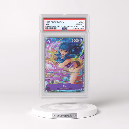 2025 One Piece Premium Card Collection -Best Selection Vol.3 #002 Ain (PSA 10 GEM MINT)