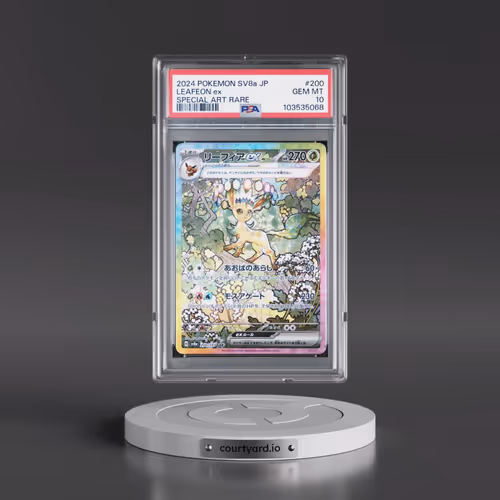 2024 Pokémon Sv8a-Terastal Fest EX #200 Leafeon EX - Holo Special Art Rare (PSA 10 GEM MINT)