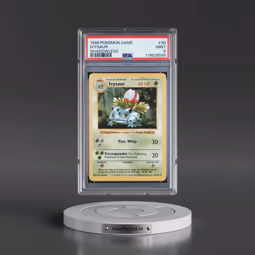 1999 Pokémon Game #30 Ivysaur - Shadowless (PSA 9 MINT)
