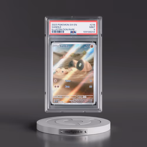 2023 Pokémon Svi EN-Scarlet & Violet #216 Sandile - Illustration Rare (PSA 9 MINT)